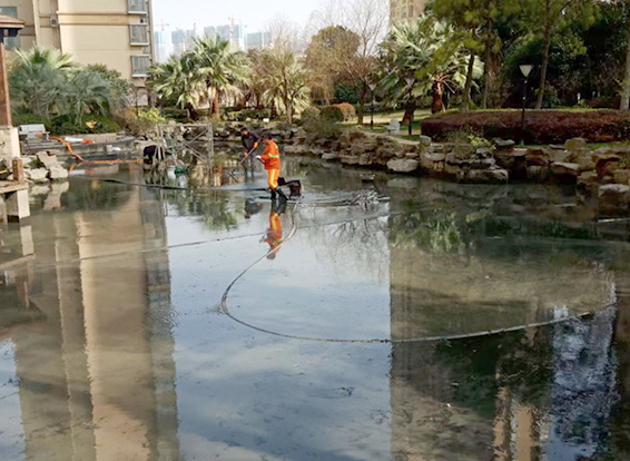 株洲景观池淤泥清理